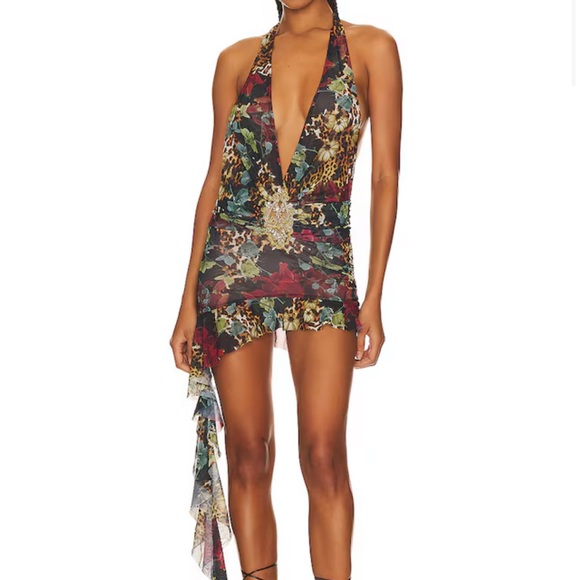 Jaded London Multicolor Halter Dress - Picture 2 of 3